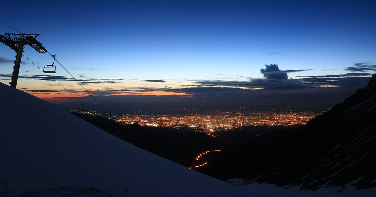 Blick über Almaty Blick über Almaty