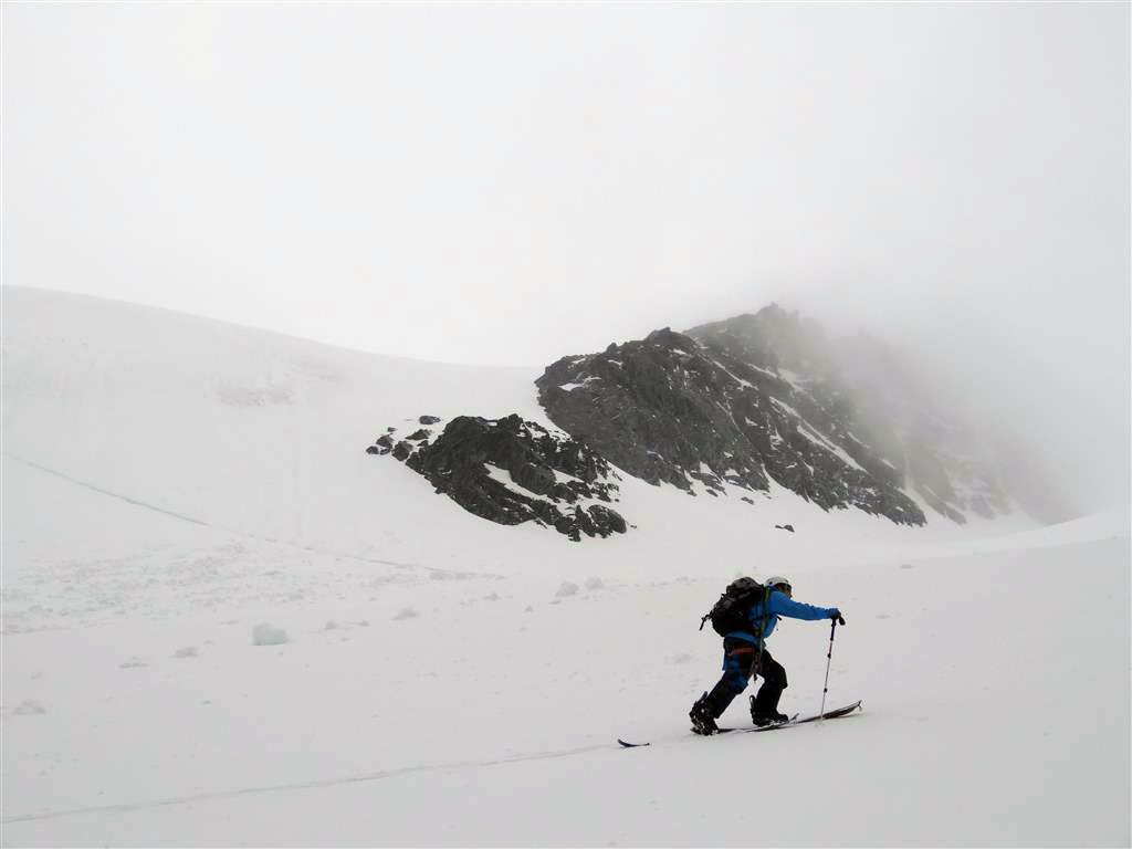 Splitboard Großglockner auf Höhe des Frühstücksplatzels Splitboard Großglockner auf Höhe des Frühstücksplatzels