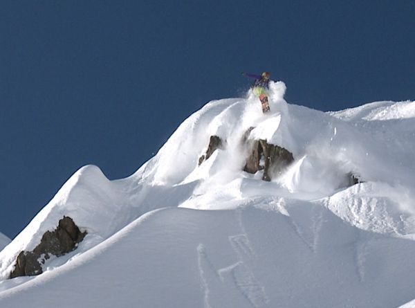 Downhill with a Splitboard Splitboard on downhill