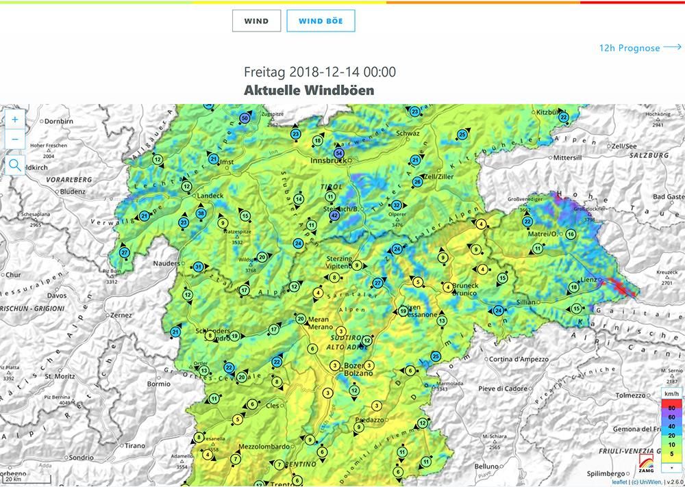 Die neue Lawinenvorhersage für Tirol - Südtirol - Trentino