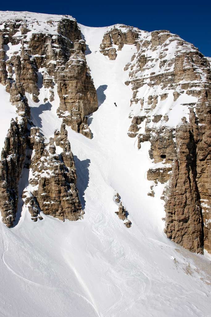 Original Entry Val Pisciadu from North Einfahrt Val Pisciadu von Norden