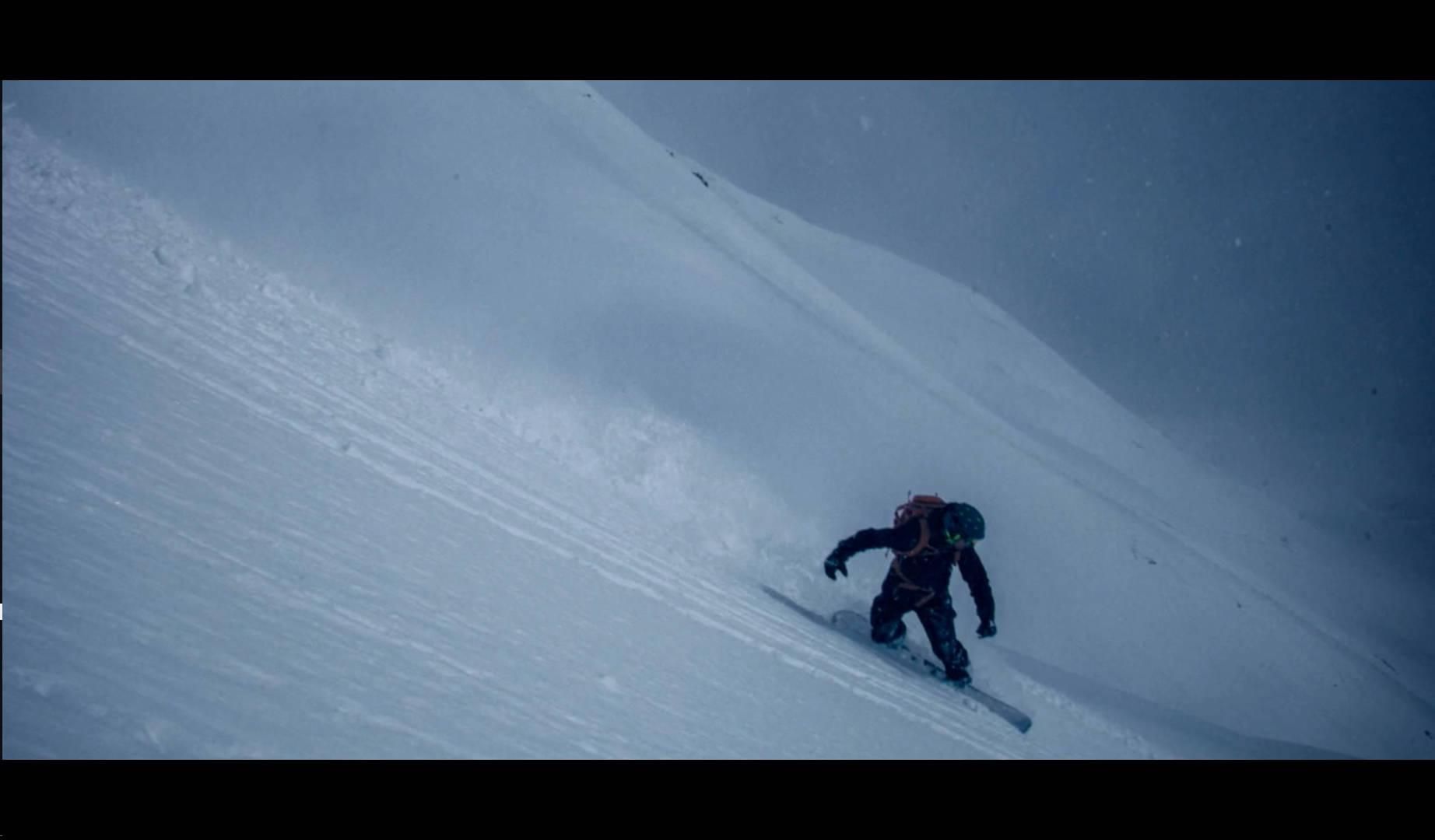 Splitboarder Riding 1 Perfect steepness
