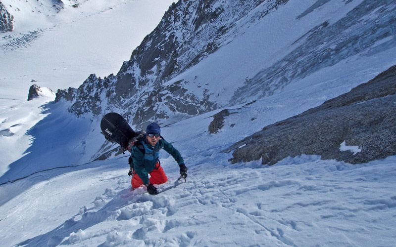 1st Splitboard descent - Aiguille Verte “Les Z”
