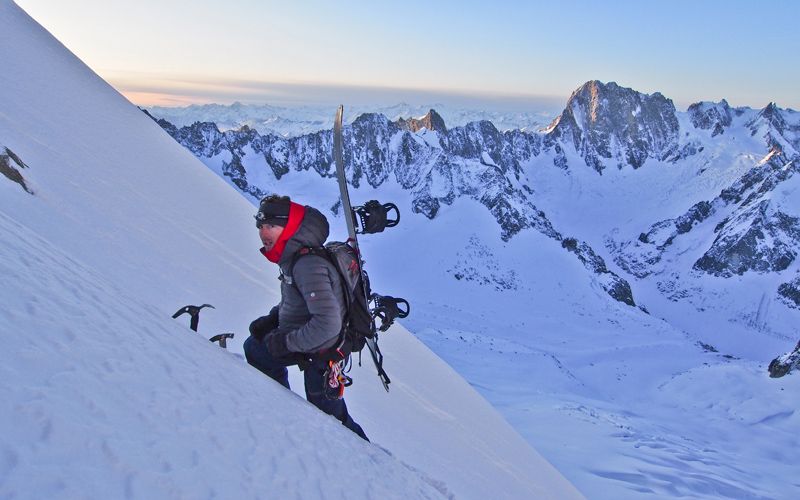 Erstbefahrung von der Grande Rocheuse 4102m