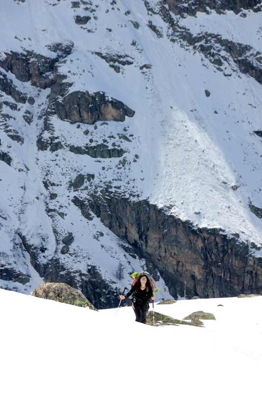 Auf dem Weg zum Refugio Vittorio Emanuele