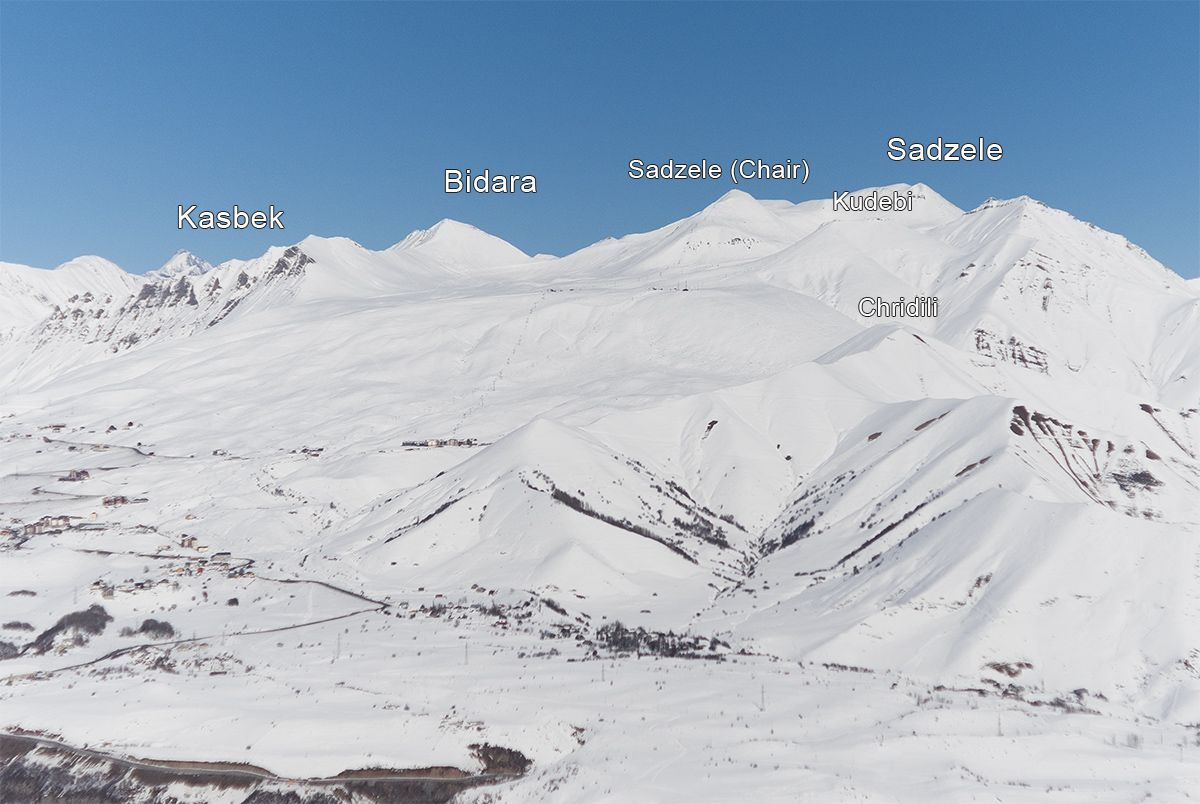 Gudauri Panorama von Norden gesehen.