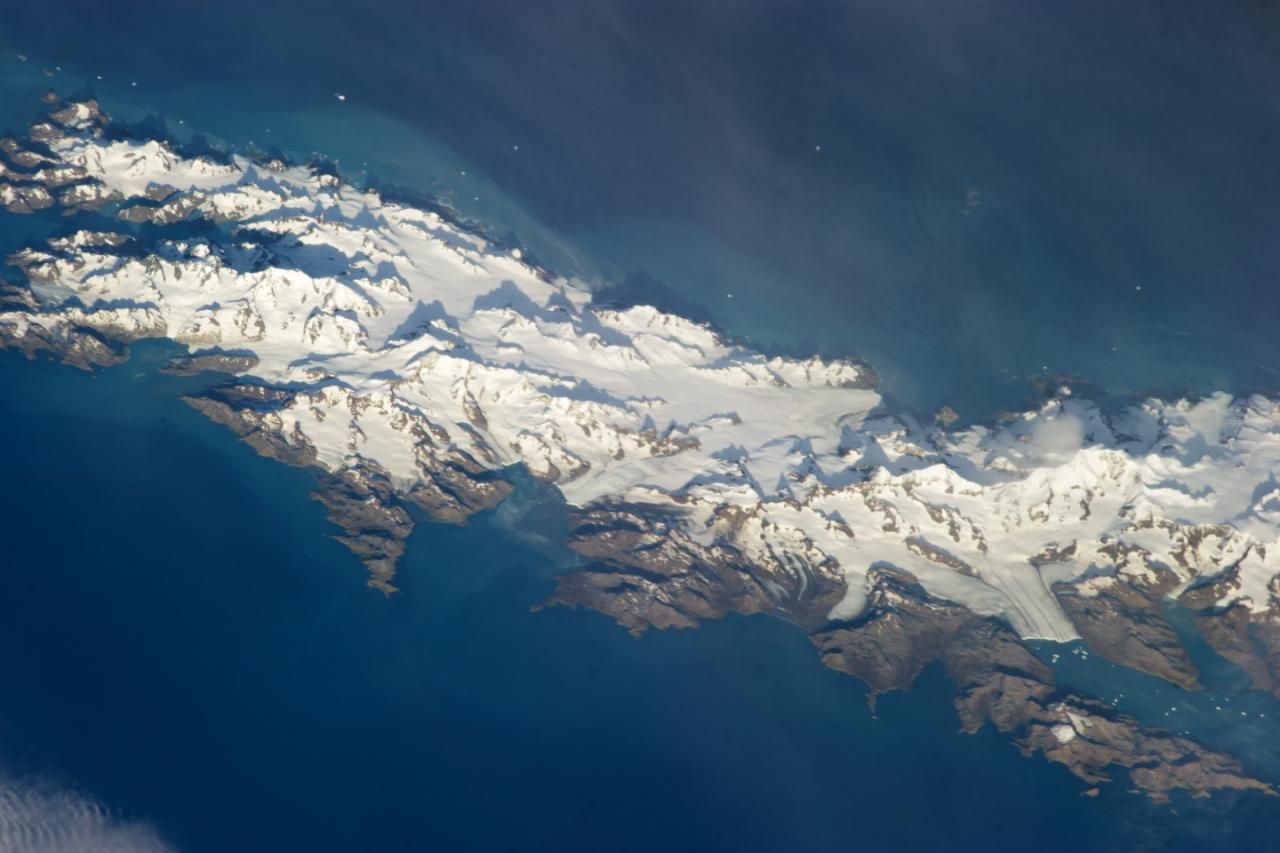 Eastern half of South Georgia - Photo courtesy of NASA: ISS035-E-18807 Eastern half of South Georgia - Photo courtesy of NASA: ISS035-E-18807