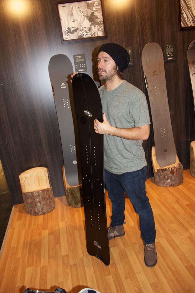 Jeremy Jones presenting his Ultracraft Jeremy Jones Founder of Jones Snowboards