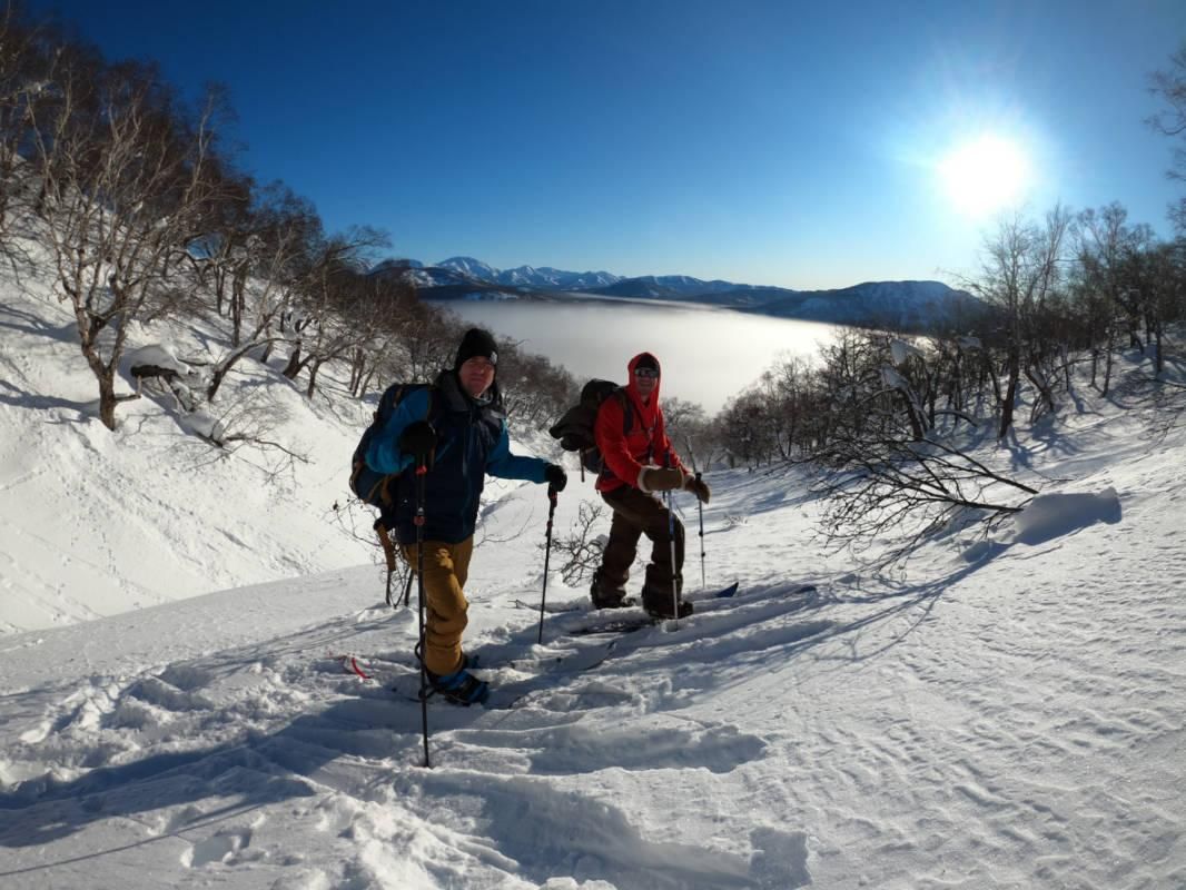 Kamtschatka mit dem Splitboard 13 Über den Wolken