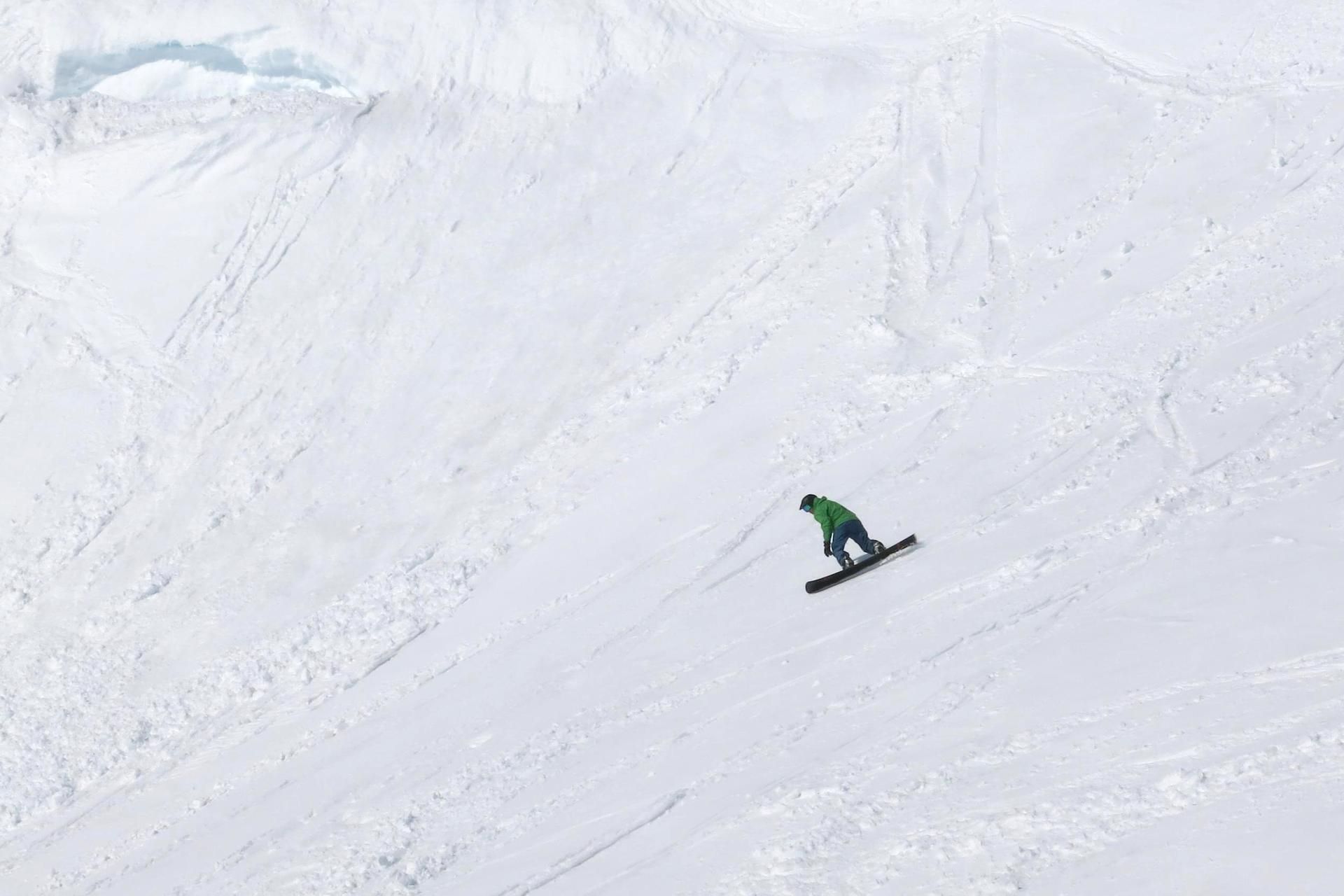 And down the face