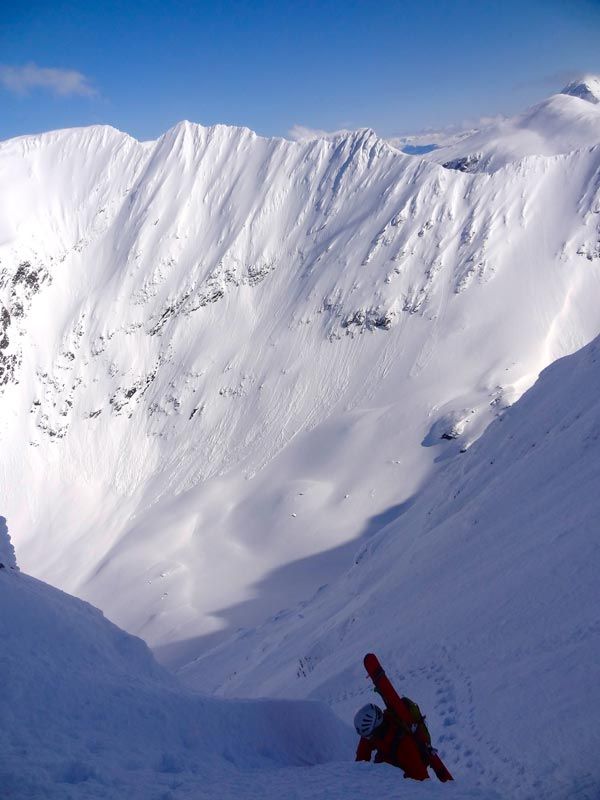 Aufstieg in den Lyngen Alpen