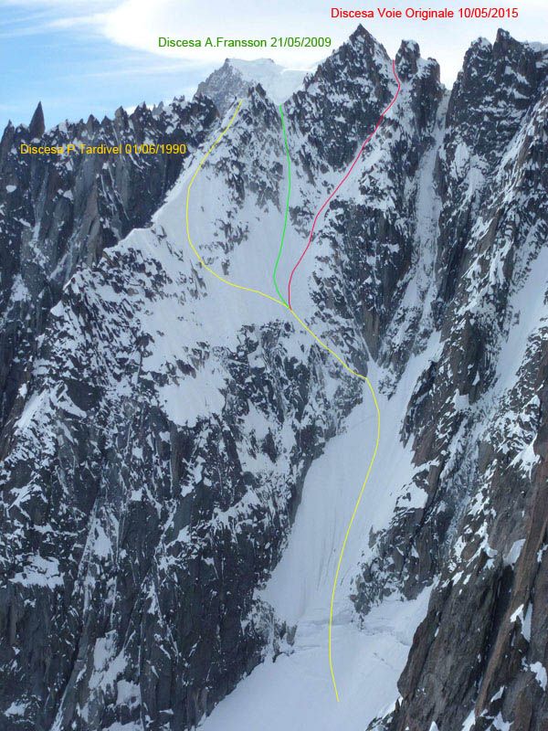 North Face Pain de Sucre Mont Blanc Massiv.