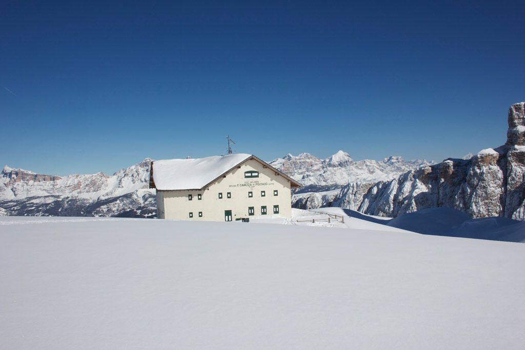 Pisciadu Hütte Pisciadu Hütte, leider im Winter zu