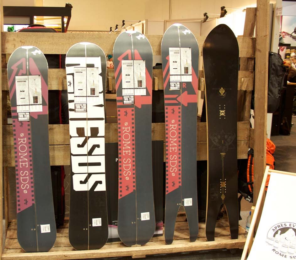Rome Splitboards Bases Powder Room, Double Agent, Whiteroom, Whiteroom Swallow