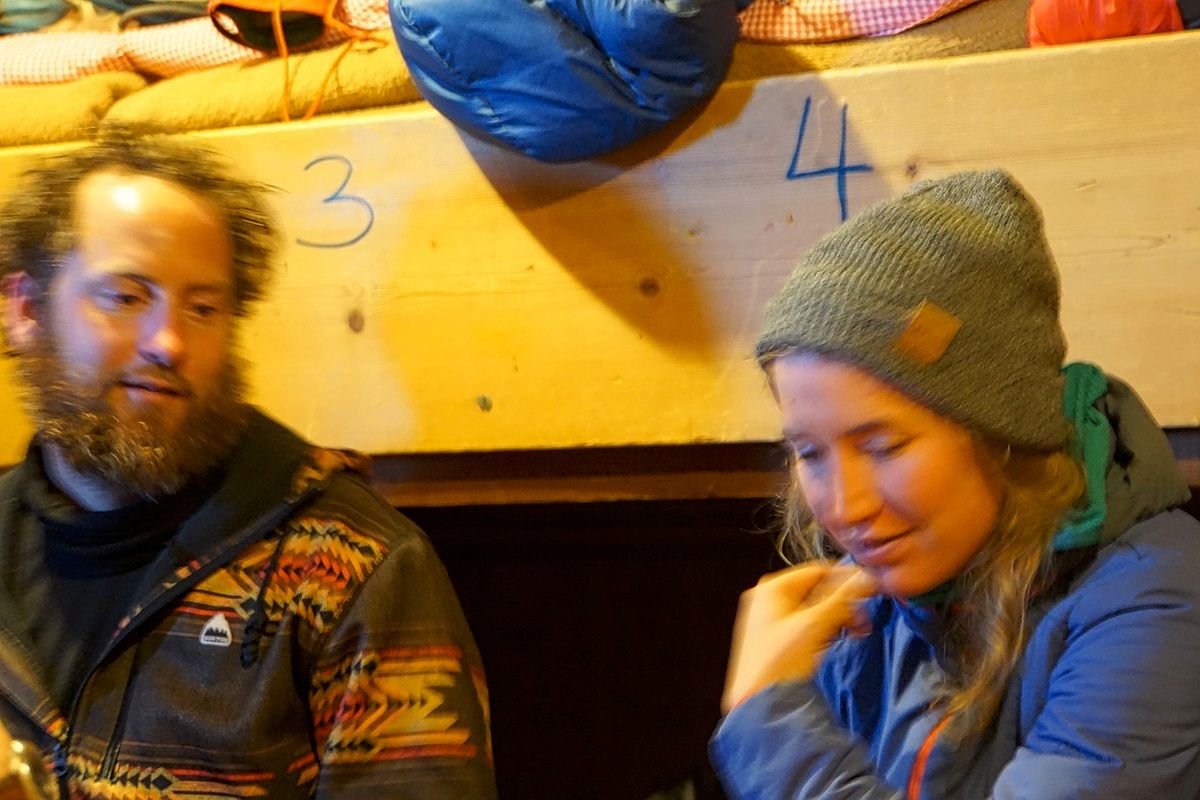 In der Hütte