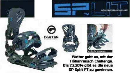 Gipfelrausch Challenge - SP Splitboard Bindung FT News