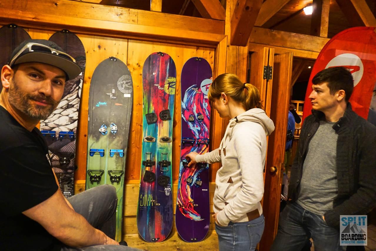 Rossignol beim Split & Relax Immer interessant