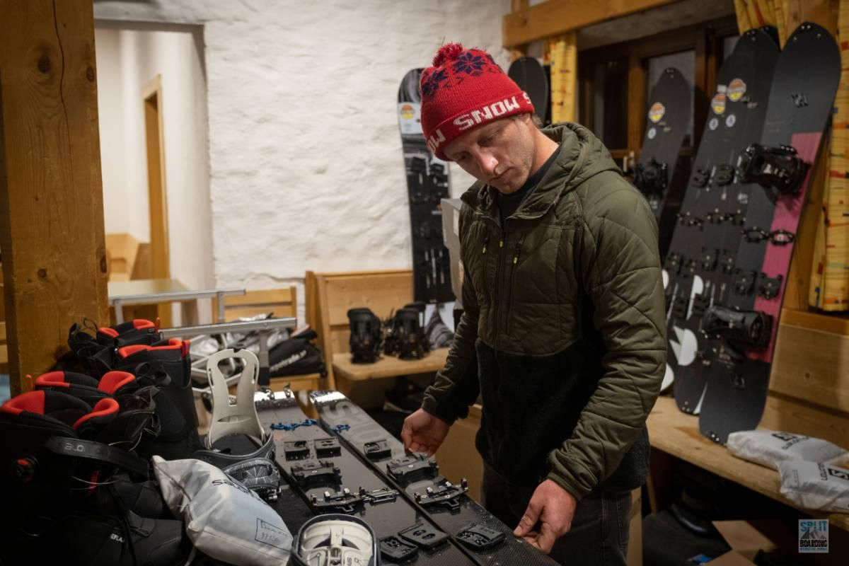 Burton beim Begutachten aha so kann man das auch machen