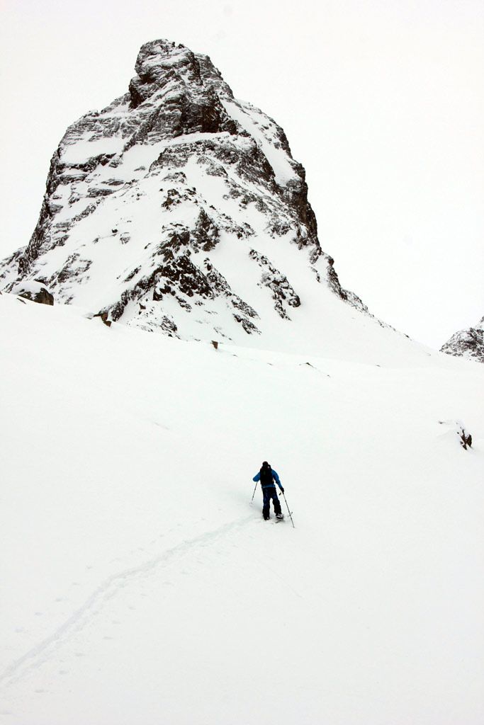 More safety distance Big safety distance while Splitboard touring