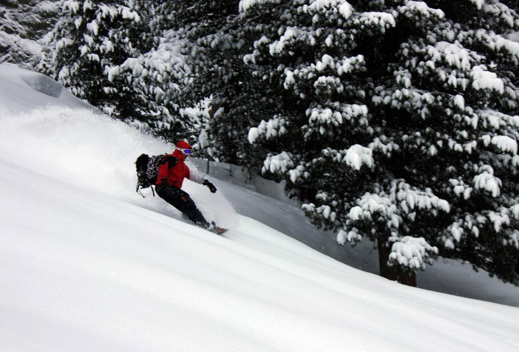 Splitboard Slashing Powder Splitboard Pow Turn Anton Renk Hut