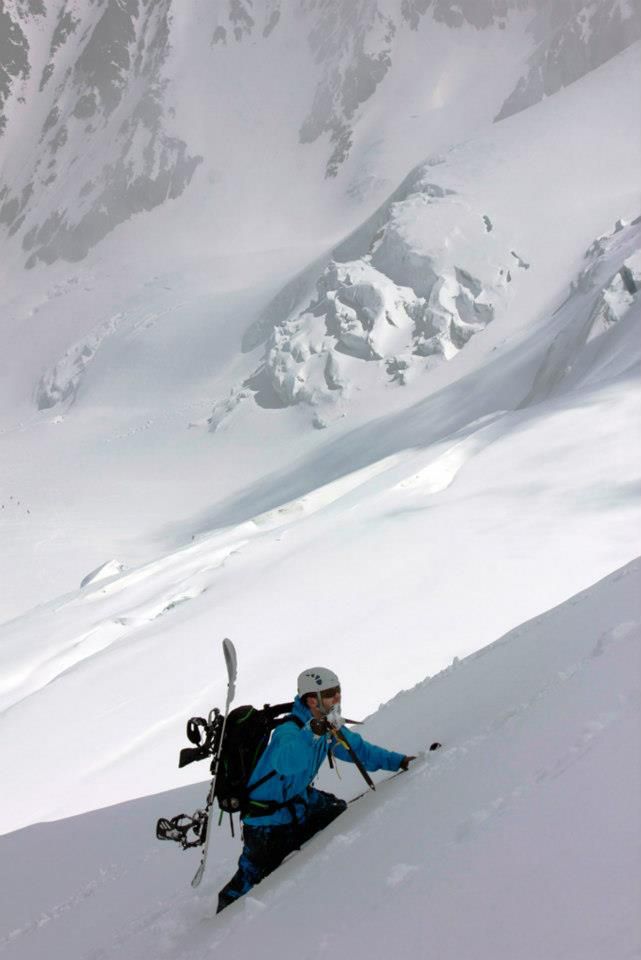 spitboard pitztal ascend landlord Carrying the Burton Landloard Split on the climb with crampons, piztal