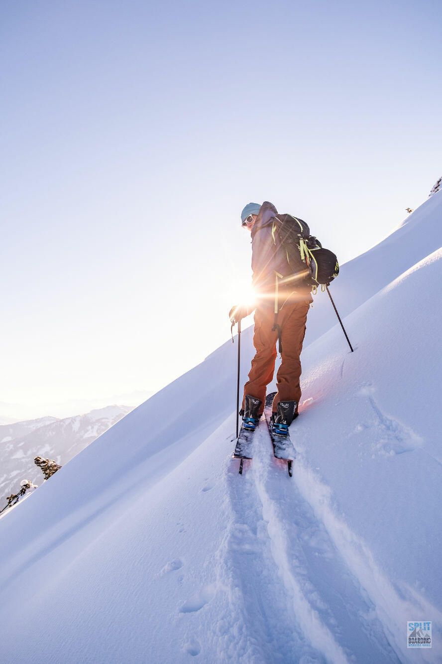 Splitboard Test 21-22 Action 11 Steil und sonnig