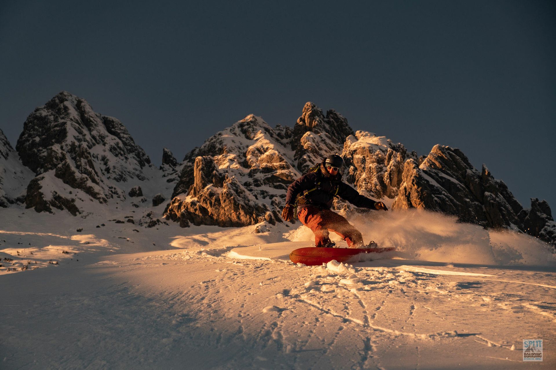 Splitboard Test 21-22 Action 14 Sonnenuntergang ist auch schön