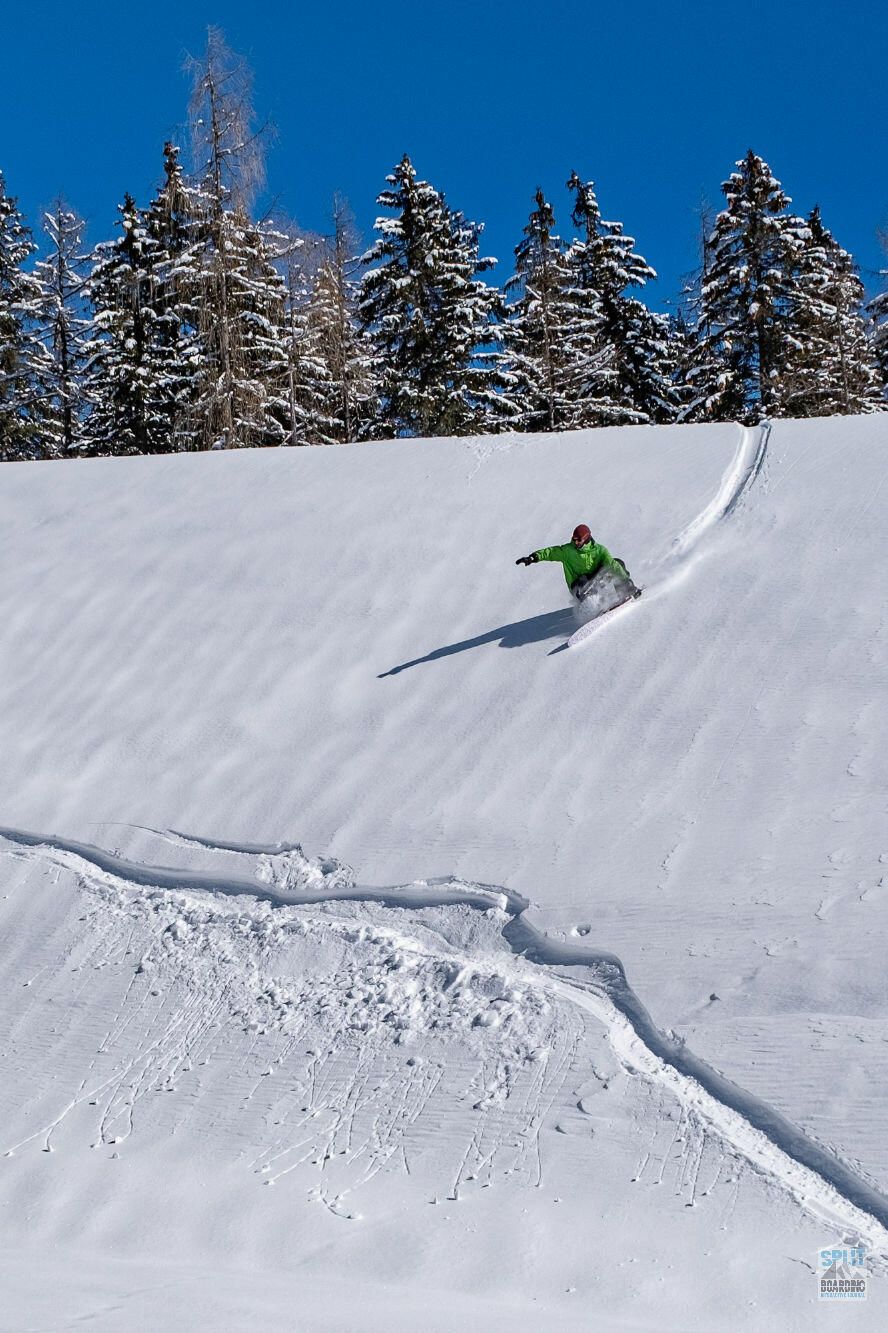 Splitboard Test 21-22 Action 15 Powsurf fun - drop in