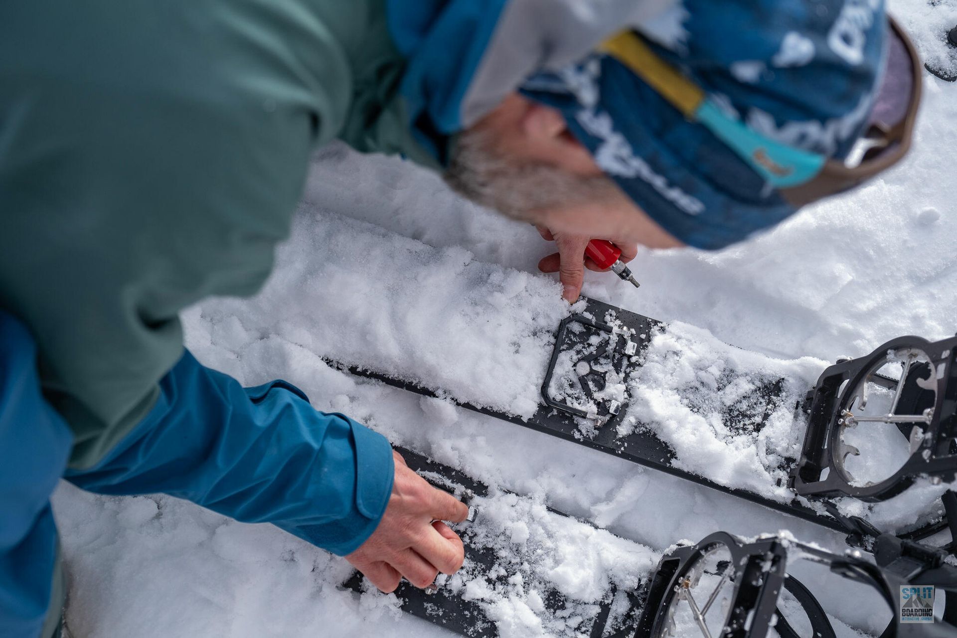Splitboard Test 21-22 Action 26 Immer Locktide auf die Schrauben