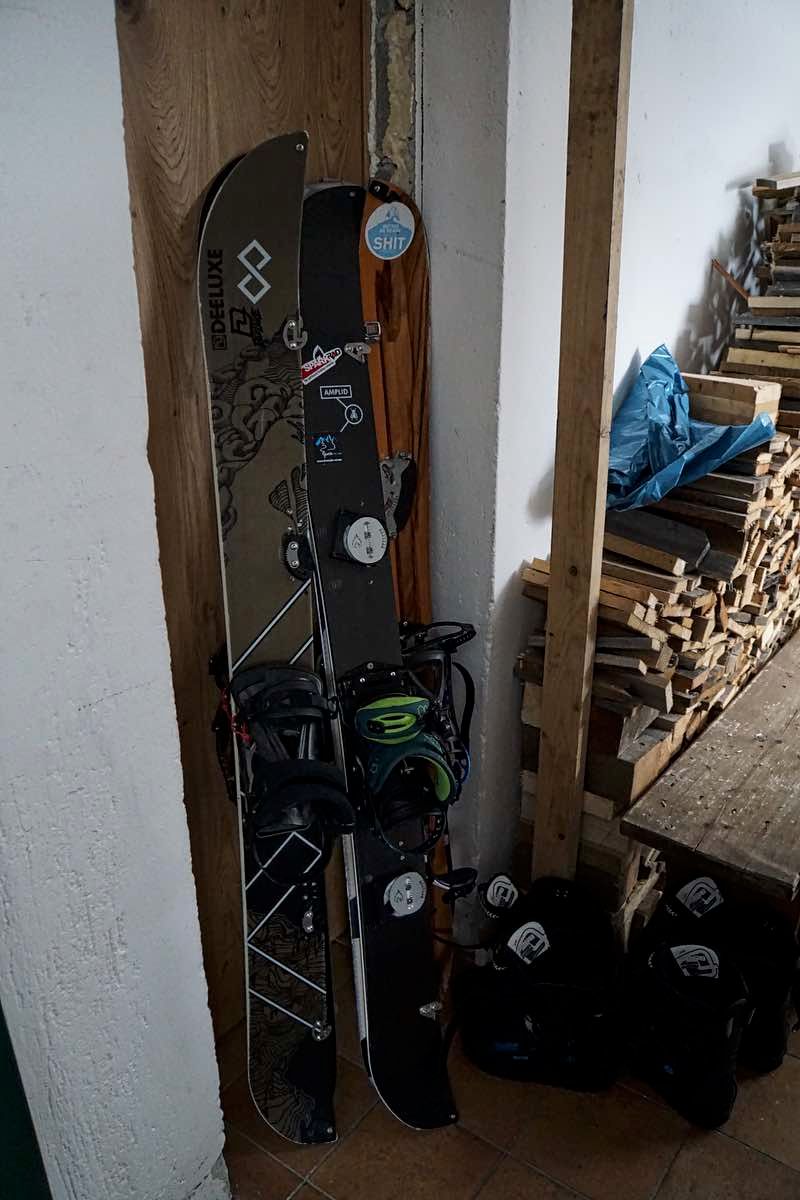 Die Boards gut behütet in der Hütte Die Boards gut behütet in der Hütte