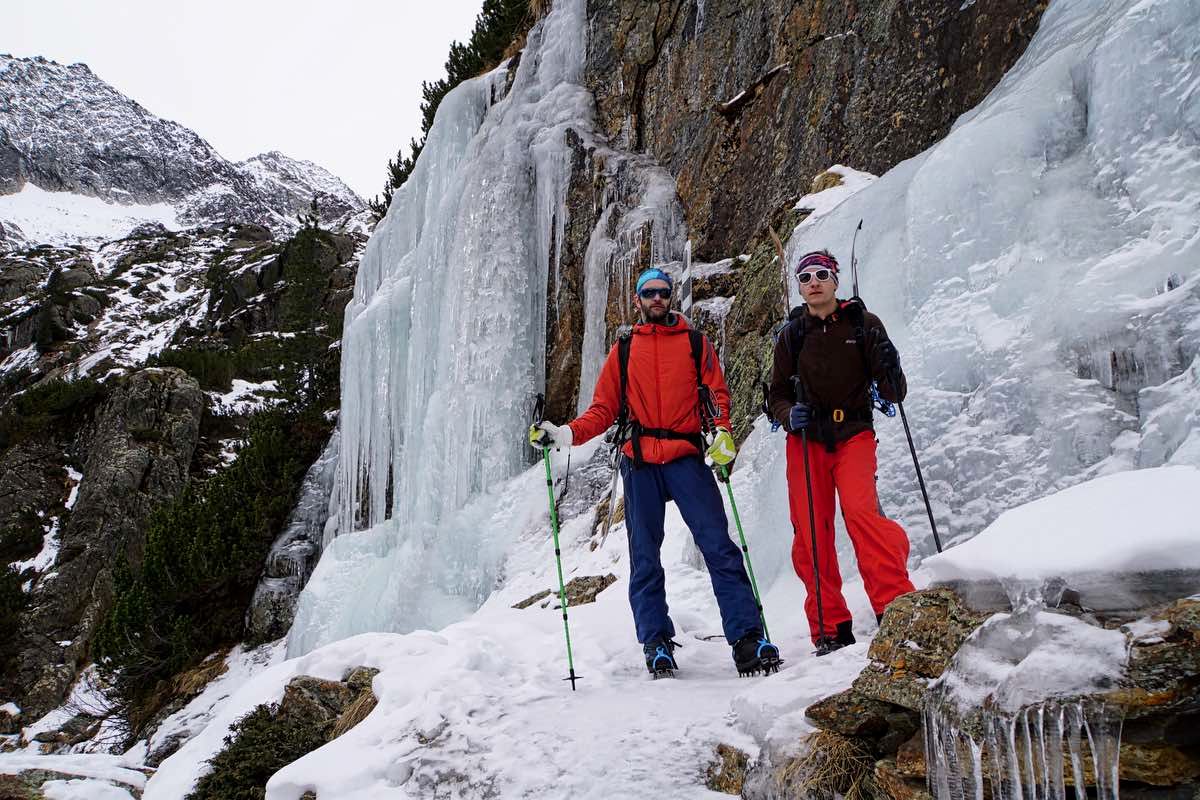 Eisig ist der Wilde Wasser Weg im Stubai Eisig ist der Wilde Wasser Weg im Stubai