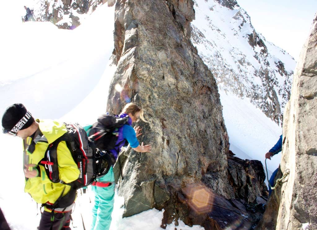 Abseil-Check Aline Aline beim Abseil-Check