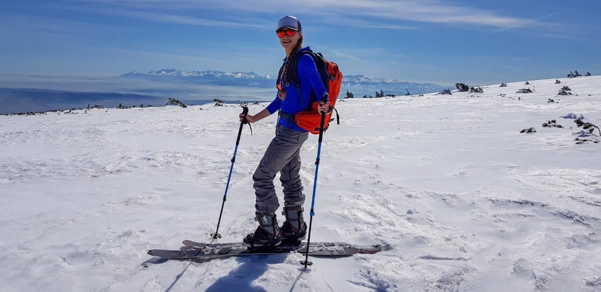 Splitboard Girls Macherin Eine Splitboarderin