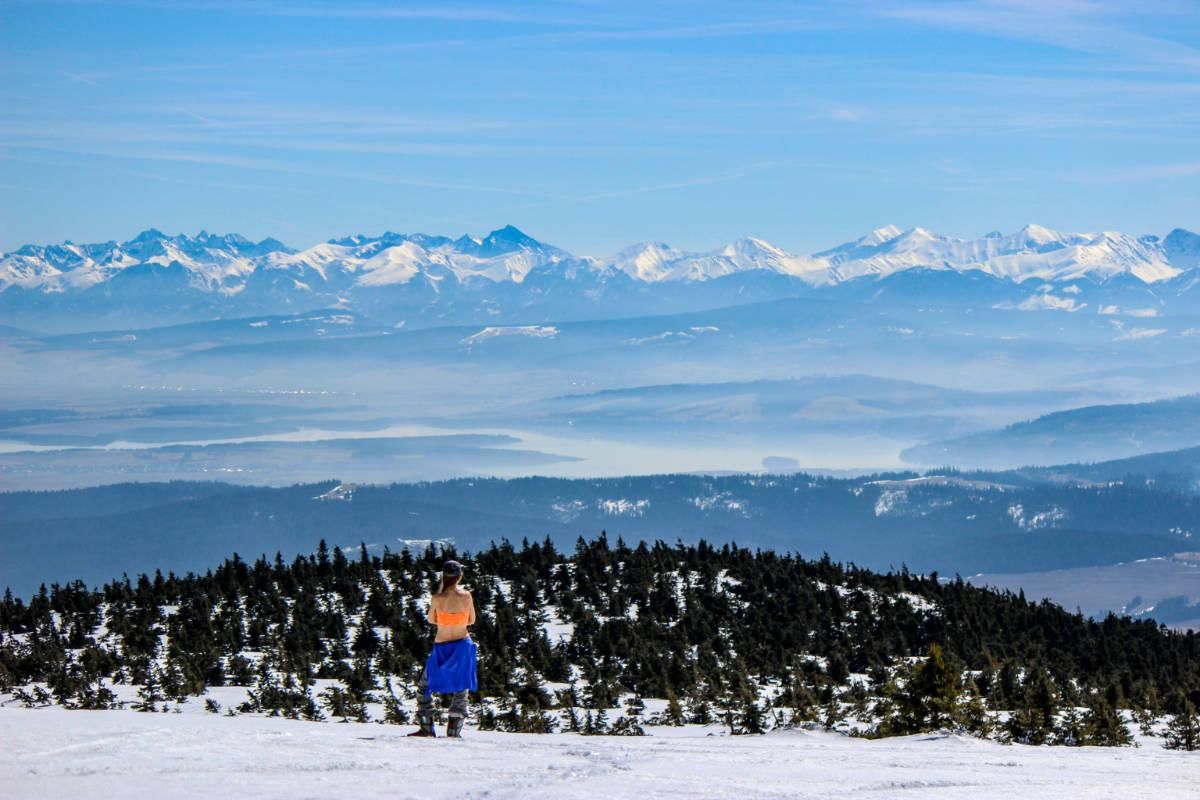 Fernsicht am Pilsko BergPanorama