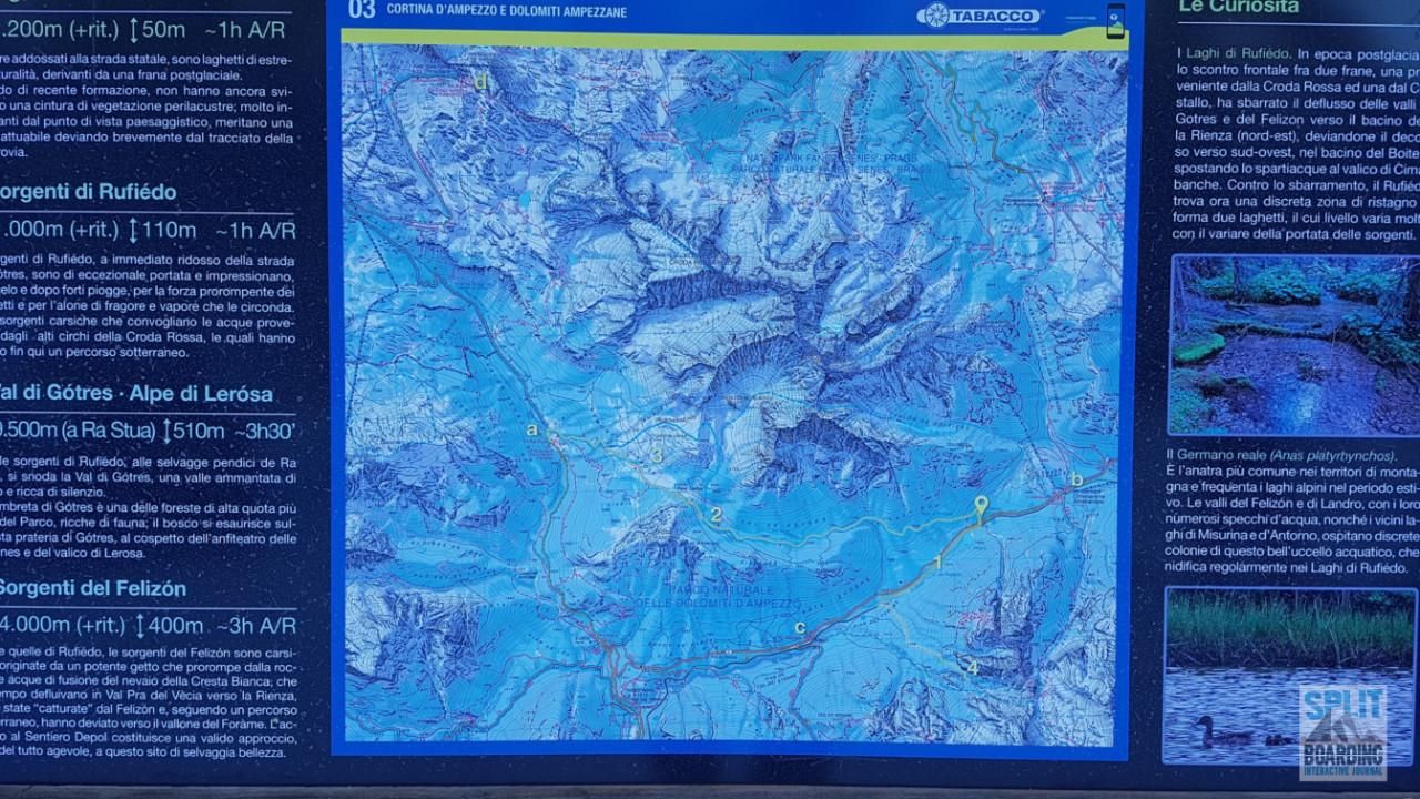 Overview touring area Many options long access