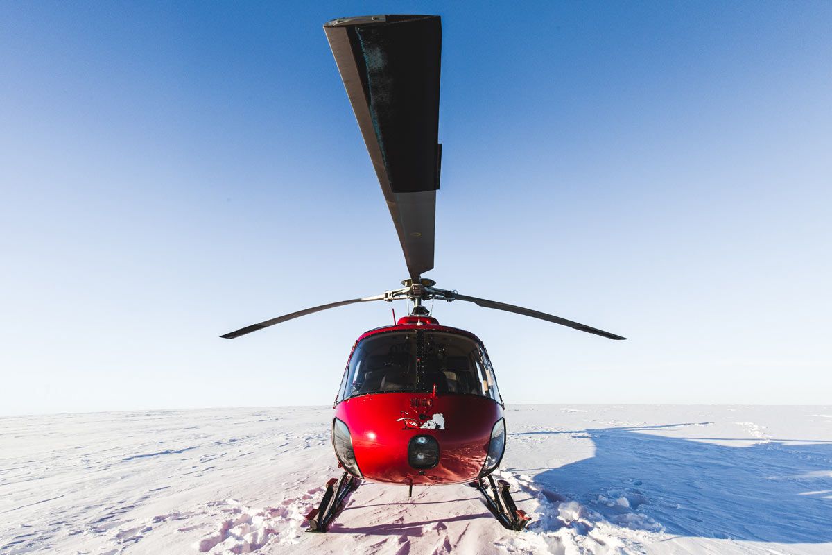 Splitboard Expeditions at the Arctic Circle, Heli Transport 2 Splitboard Expeditions at the Arctic Circle, Heli Transport 2