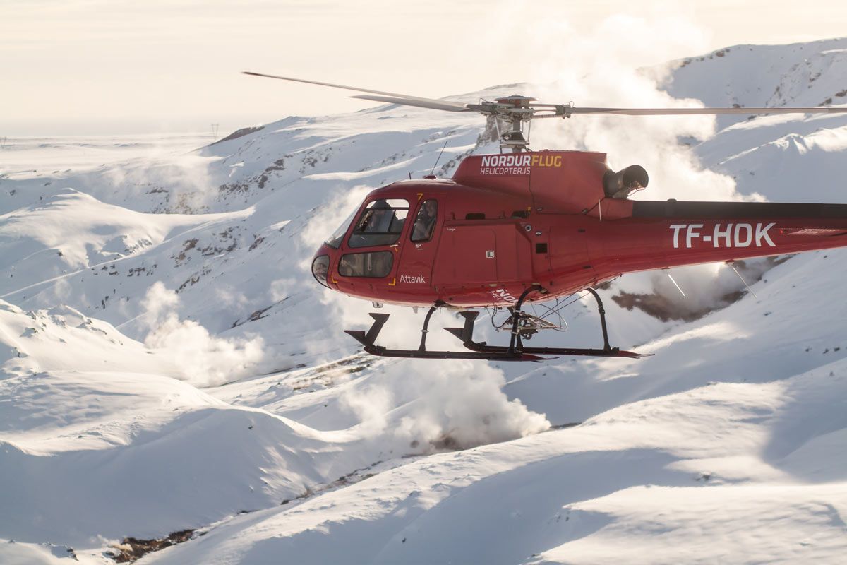 Splitboard Expeditions at the Arctic Circle, view from above Splitboard Expeditions at the Arctic Circle, view from above