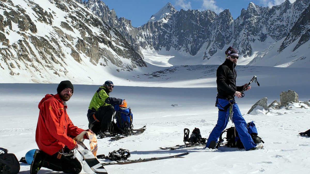 Gletscher Argentiere auf dem Argentiere Gletscher Chamonix