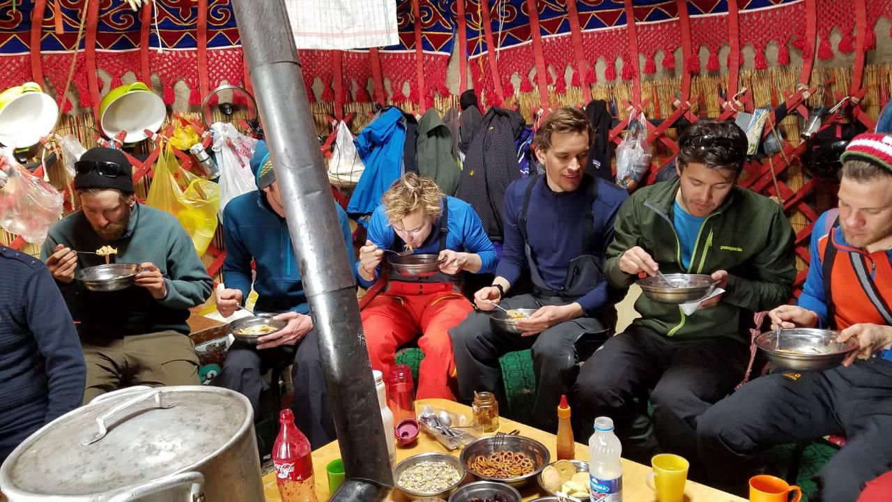Enjoy your meal Dinner in the Yurt