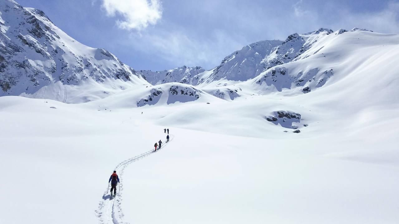 Splitboarding in Kyrgyzstan Just a few people around