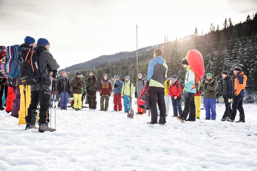 Lawinen Praxis Gruppenzusammenführung