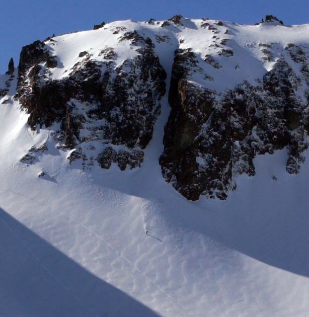 Straight line in Caviahue