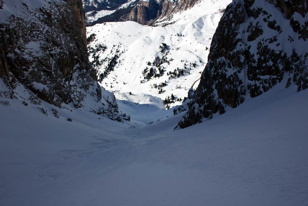 Einfahrt zum zweiten Teil im Val Culea 2te Schlüsselstelle Val Culea