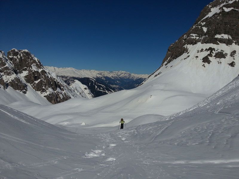 Karlsbader Hütte zum Aufstieg Schartenschartl