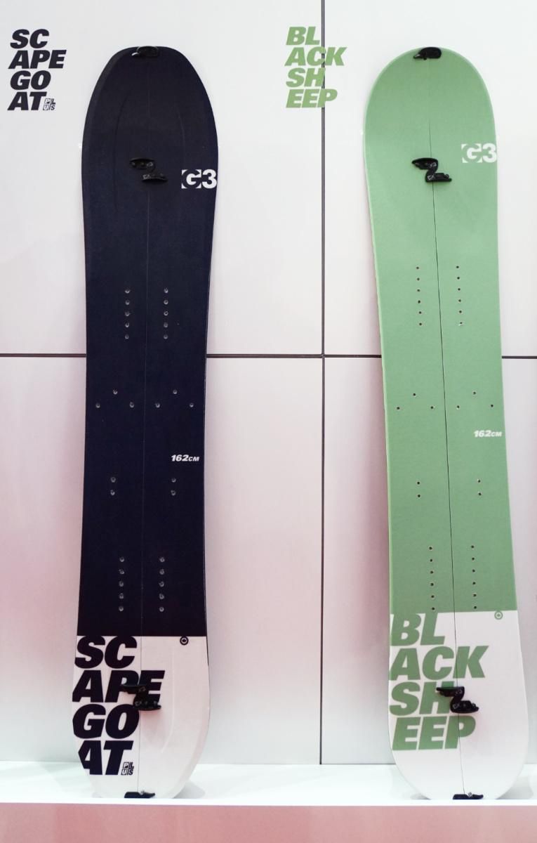 G3 splitboards: Scapegoat (left), Blacksheep (right) G3 splitboards: Scapegoat (left), Blacksheep (right)