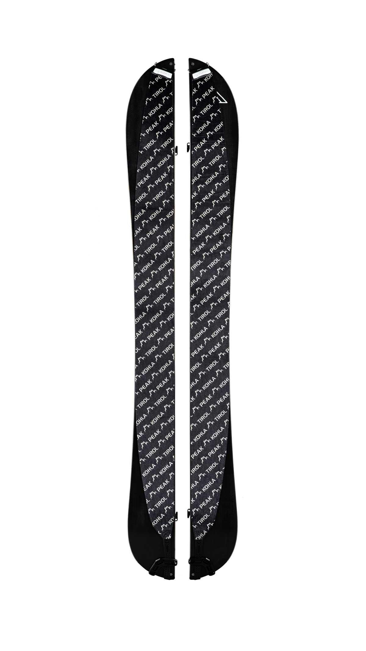 Splitboard with skins