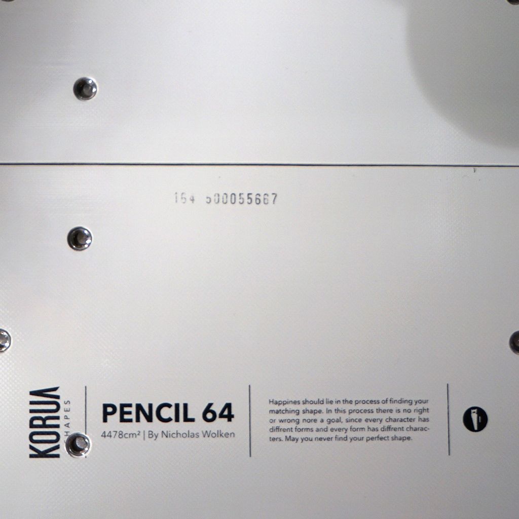 Korua Shapes Pencil Splitboard Detail 164 Korua Shapes Pencil Splitboard Detail 164