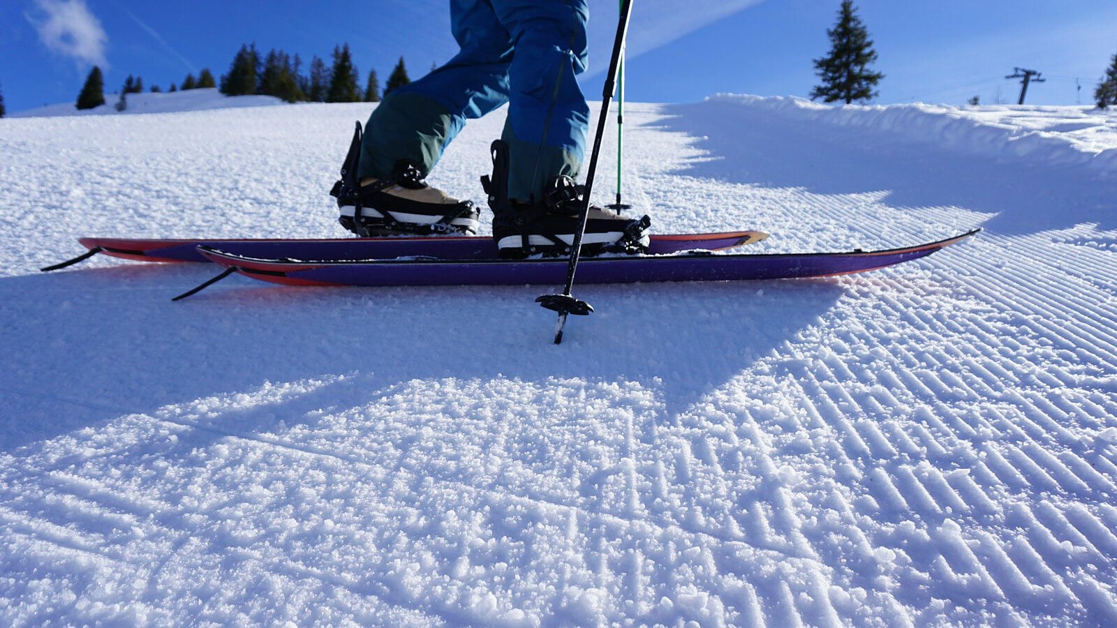 Der Kantenhalt ist gut.. Nitro Slash Split