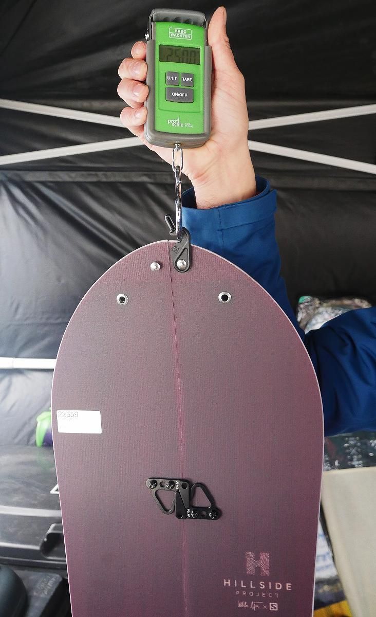 Nicht schlecht, 2500g für 151cm Splitboard