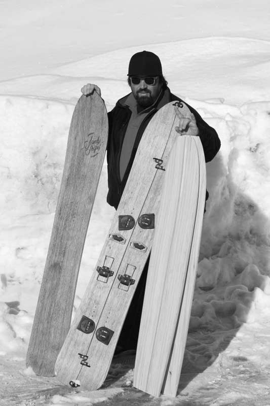 Sandy Presenting his Splitboards Sandy Presenting his Splitboards